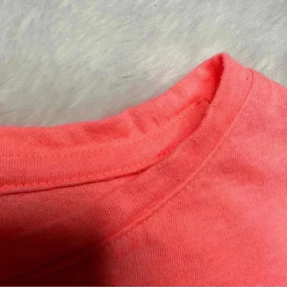 GAP T-Shirt Orangish-Pink / White  Tie Waist Size Small - Picture 14 of 16